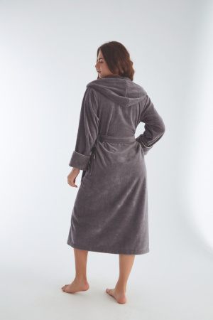 Женский халат с капюшоном Nusa 4170-3